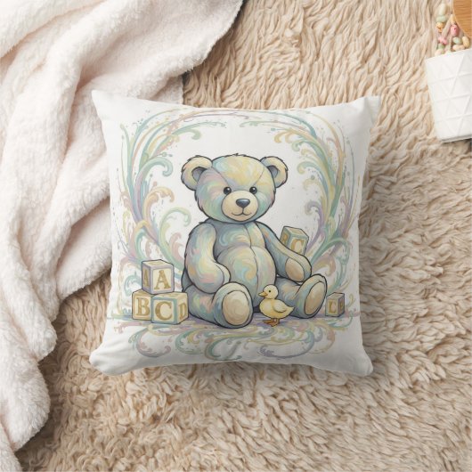 Kussensloop met teddybeer kussen (Deken)