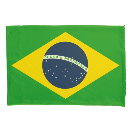 Kussensloop onder Braziliaanse vlag (Voorkant)