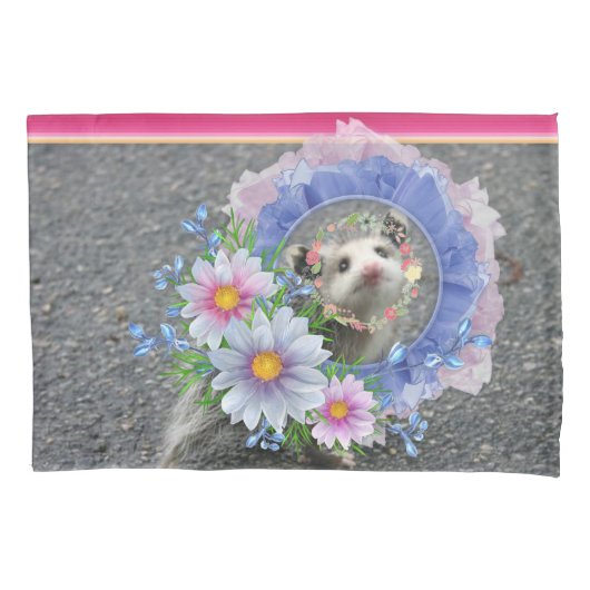 Kussensloop Opossum Bloem (Voorkant)