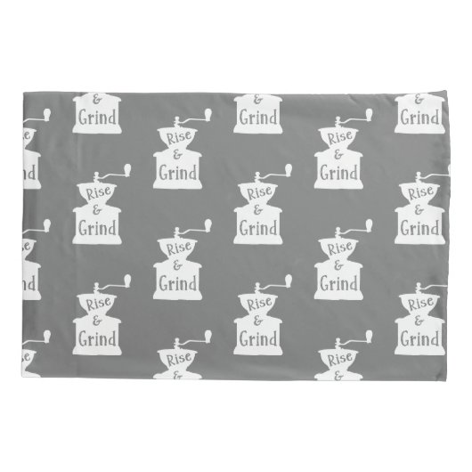 Kussensloop van de Rise en de Grind Coffee (Achterkant)