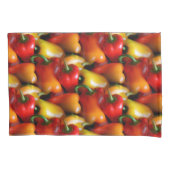 Kussensloop van rode en gele paprika's (Voorkant)