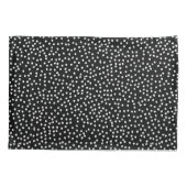 Kussensloop van zwarte en witte poka (Achterkant)