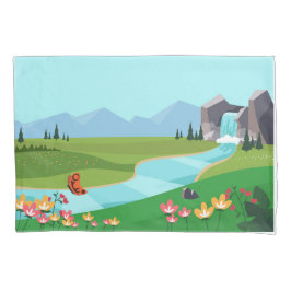 Kussensloop: Zonsopgang over de bergkam Kussensloop