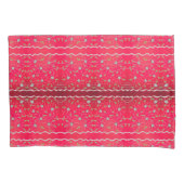 Kussenslopen met grijs en fuchsia roze (Voorkant)