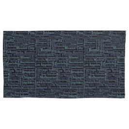 Kussenslopen van de wereldsteden