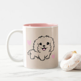Kusses Coffee Bliss Hondenliefhebber Huisdier-them Tweekleurige Koffiemok