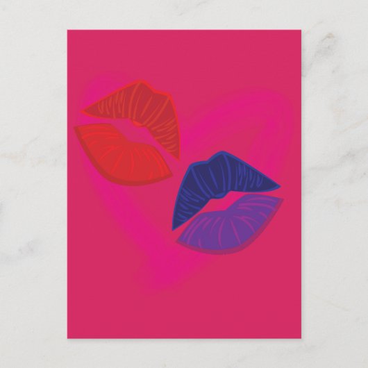 Kussporen Briefkaart (Voorkant)