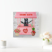 Kusstand Duitse Herdershond Valentijnsdag Vierkante Klok (Huis)