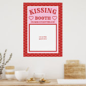 Kusstand Partij Prop Fotohokje Achtergrond Poster (Keuken)