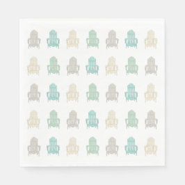 Kust Adirondack stoelen Meerhuis Strandhuis Servet