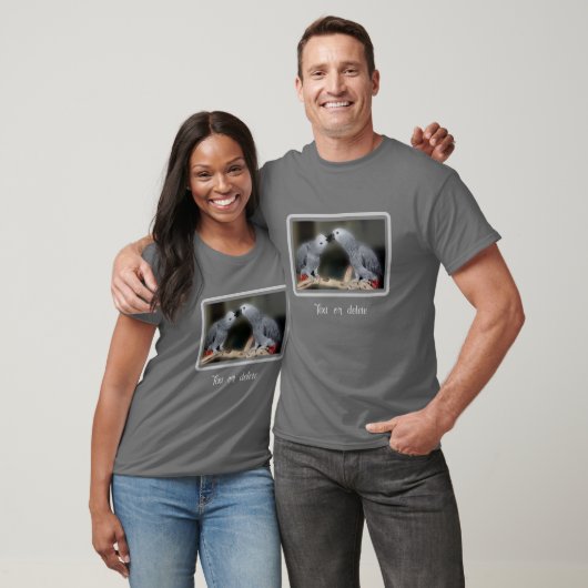 Kust African Grey Parrots Cute Personated T-shirt (Unisex)