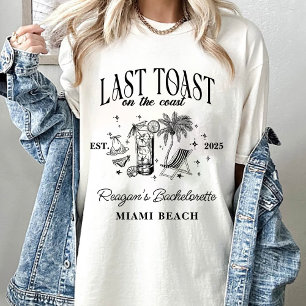 Kust Afscheidsceremonie voor de Bruid Moderne Cock T-shirt