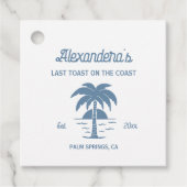 Kust Afscheidsceremonie voor de Vrouw Bedankjes Labels (Voorkant)