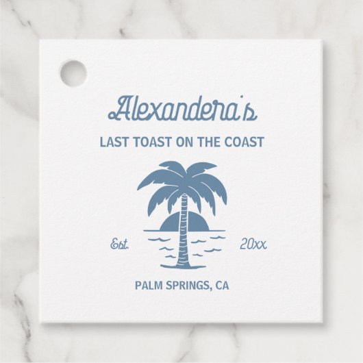 Kust Afscheidsceremonie voor de Vrouw Bedankjes Labels (Voorkant)