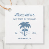 Kust Afscheidsceremonie voor de Vrouw Bedankjes Labels (Voorkant)