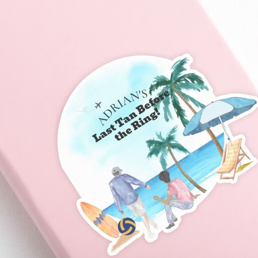 Kust Afscheidspartij voor Jonggezellen Sticker