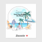 Kust Afscheidspartij voor Jonggezellen Sticker (Vel)