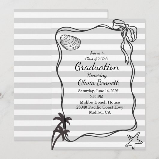 Kust Afstuderen  Kaart (Voorkant / Achterkant)