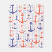 Kust-Americana-ankers Fleece Deken (Voorkant)