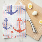 Kust-Americana-ankers Theedoek (Quarter Fold)