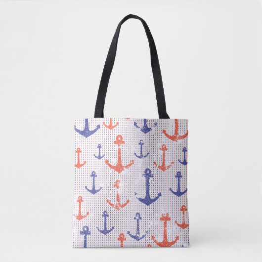 Kust-Americana Ankers Tote Bag (Voorkant)
