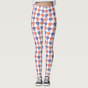 Kust-Amerikaanse schelpen Leggings
