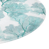 Kust Aqua Blue Coral Zee Fans Snijplank (Hoek)