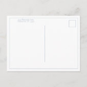 Kust Aquarel Blauwe Walvis Gepersonaliseerd Briefkaart (Achterkant)