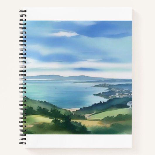 Kust Aquarel Notitieboek (Voorkant)