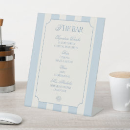 Kust Bachelorette Bar Menu Sokkelbord Reclamebord Met Voetstuk