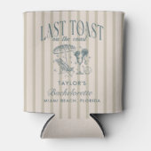 Kust Bachelorette Cocktailparty Marine Blikjeskoeler (Voorkant)