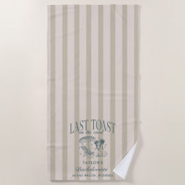 Kust Bachelorette Cocktailparty Marine Strandlaken