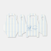 Kust Bachelorette Modern Cocktail Party Blauw Bedankdoosjes (Uitgevouwen)