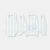 Kust Bachelorette Modern Cocktail Party Blauw Bedankdoosjes (Uitgevouwen)