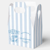 Kust Bachelorette Moderne Cocktailparty Blauw Bedankdoosjes (Geopend)