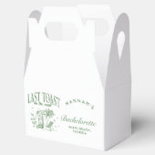 Kust Bachelorette Moderne Cocktailparty Groen Bedankdoosjes (Geopend)