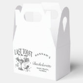 Kust Bachelorette Moderne Cocktailparty Zwart Bedankdoosjes (Geopend)