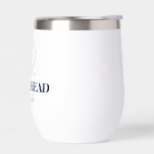 Kust Bachelorette Party Thermische Wijn Tumbler (Links)