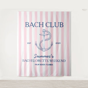 Kust Bachelorette retro moderne anker bach club Wandkleed