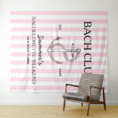 Kust Bachelorette retro moderne anker bach club Wandkleed (In Situ (horizontaal))