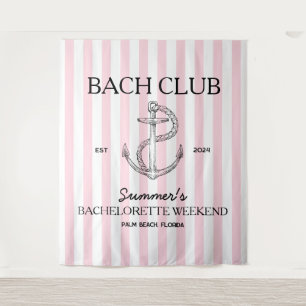 Kust Bachelorette retro moderne anker bach club Wandkleed