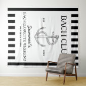 Kust Bachelorette-thema anker bach club Wandkleed (In Situ (horizontaal))