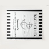 Kust Bachelorette-thema anker bach club Wandkleed (Voorkant (horizontaal))