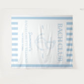 Kust Bachelorette-thema anker blauwe bach club Wandkleed (Voorkant (horizontaal))