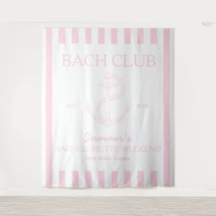 Kust Bachelorette-thema anker roze bach club Wandkleed