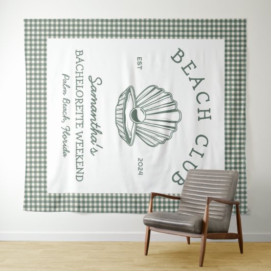 Kust Bachelorette weekend strandclub Wandkleed (In Situ (horizontaal))