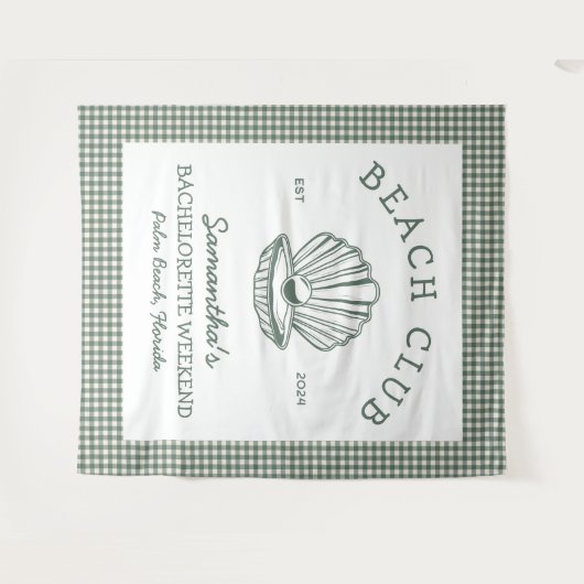 Kust Bachelorette weekend strandclub Wandkleed (Voorkant (horizontaal))