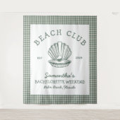 Kust Bachelorette weekend strandclub Wandkleed (Voorkant)