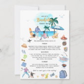 Kust Bachelorfeest Weekend Itinerarium Kaart (Voorkant)