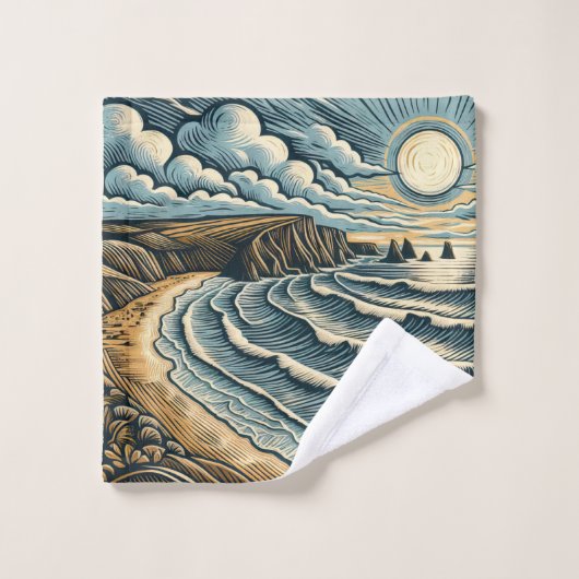 Kust Bad Handdoek (Wasdoekje)